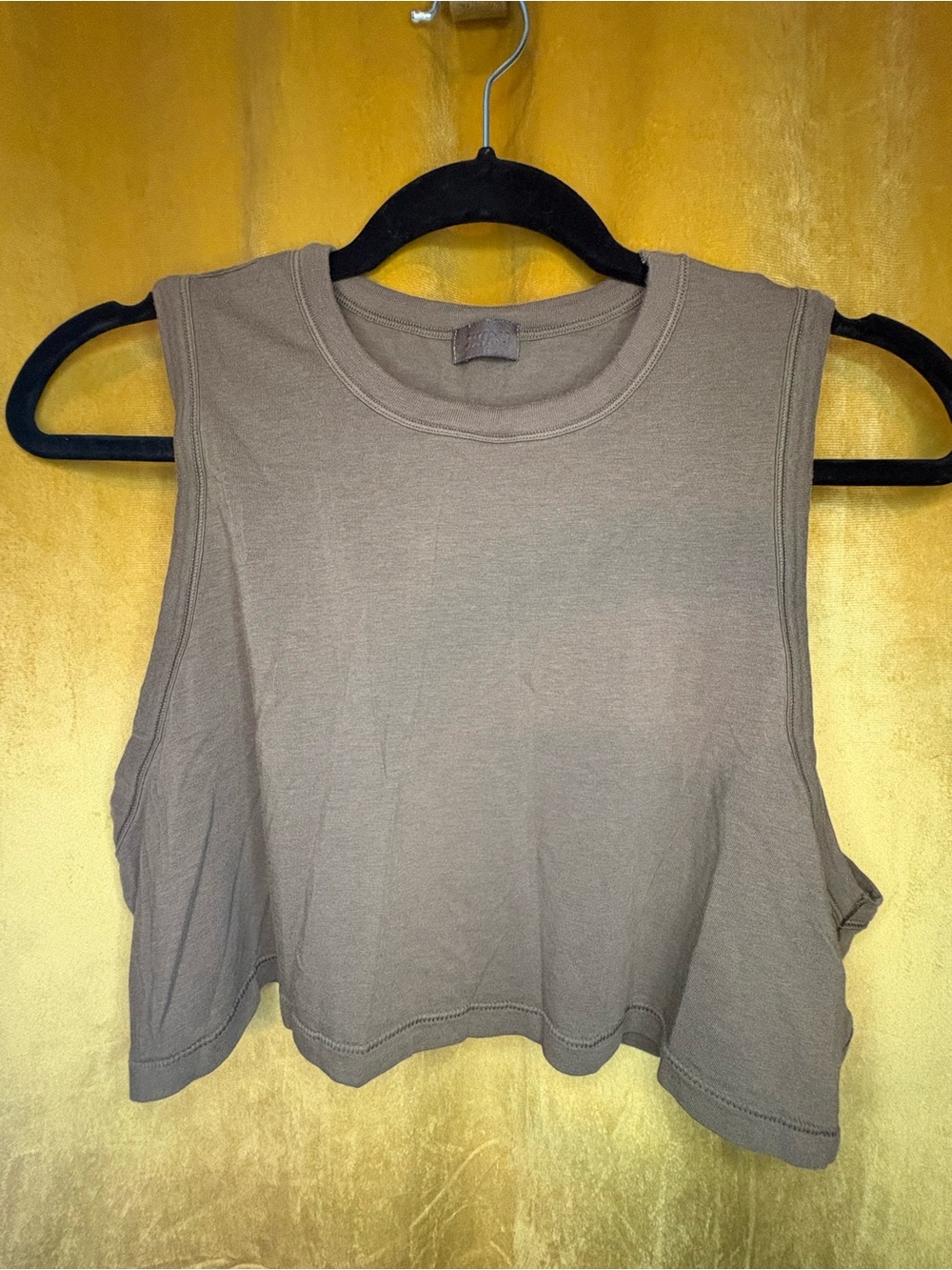 SKIMS Cropped Sleeveless Tank Top - Taupe